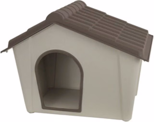 Cuccia per cani Art Plast in resina color beige, set da 3 pezzi, L: 79 cm, P: 59,2 cm, H: 60,8 cm