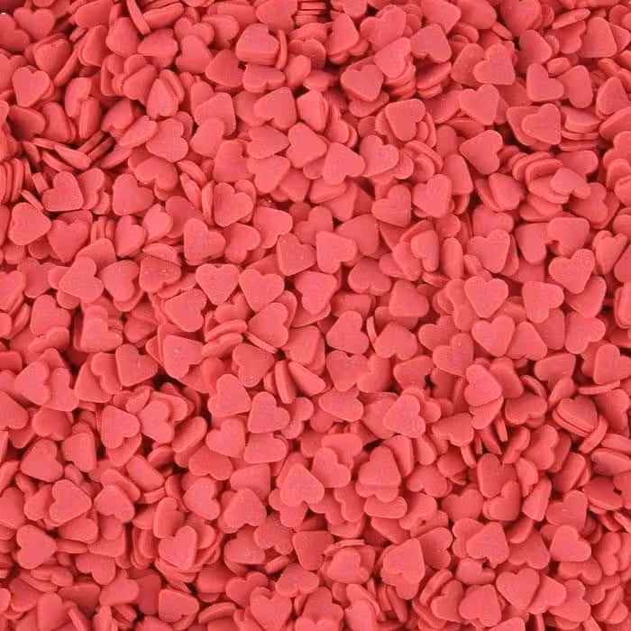 Zuccherini a forma di CUORINI ROSSI 50 g Konfetti