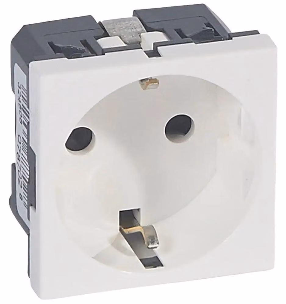 Presa Antibatterica Per Montaggio A Inserimento Schuko Lgr 78702 2M Mosaic Legrand