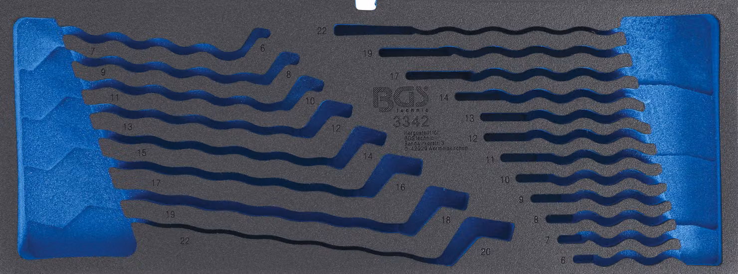 Inserto in schiuma BGS per Art. 3312 vuoto per Art. 3342 - 3342-1