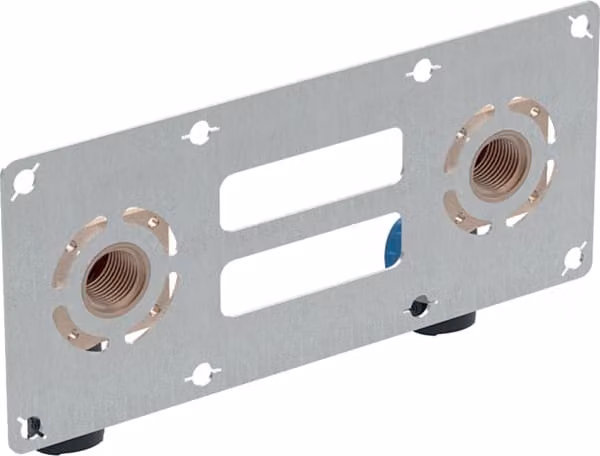Geberit FlowFit set staffa di collegamento 90Gr premontata doppia Rg+ d20-Rp1/2