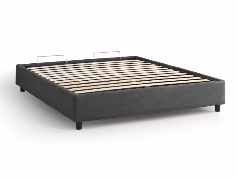 Base Letto Contenitore LIONE Grigio scuro 160x195 cm