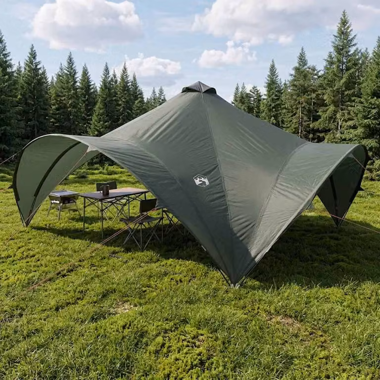 Tenda Party vidaXL Verde militare L/P/H: 500 x 500 x 350 cm
