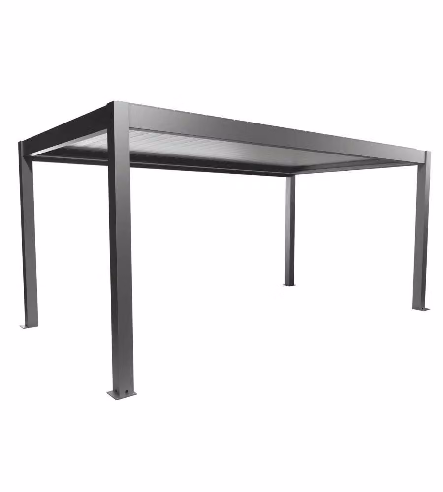 Biohort Pergola in Metallo Grigio Quarzo/Argento 552,5x312 cm