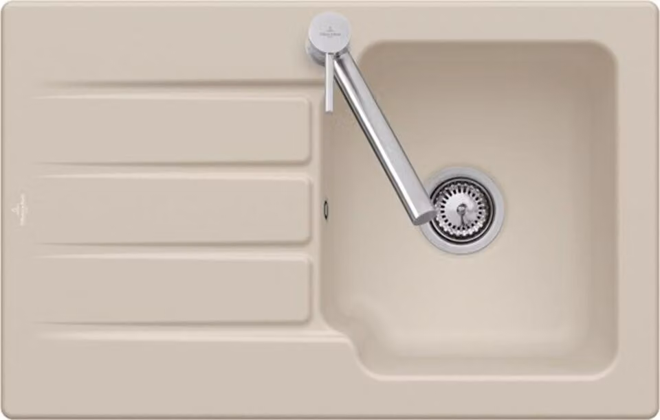 Lavello da cucina Villeroy&Boch, lavello da cucina Architectura 45 Ivory 800x510mm, larghezza base 45cm