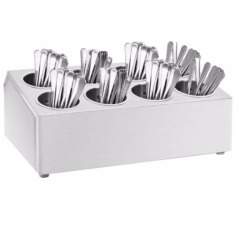 vidaXL Portaposate Rettangolare in Acciaio Inossidabile Argento L/P/H: 50,5 x 30,5 x 20,0 cm