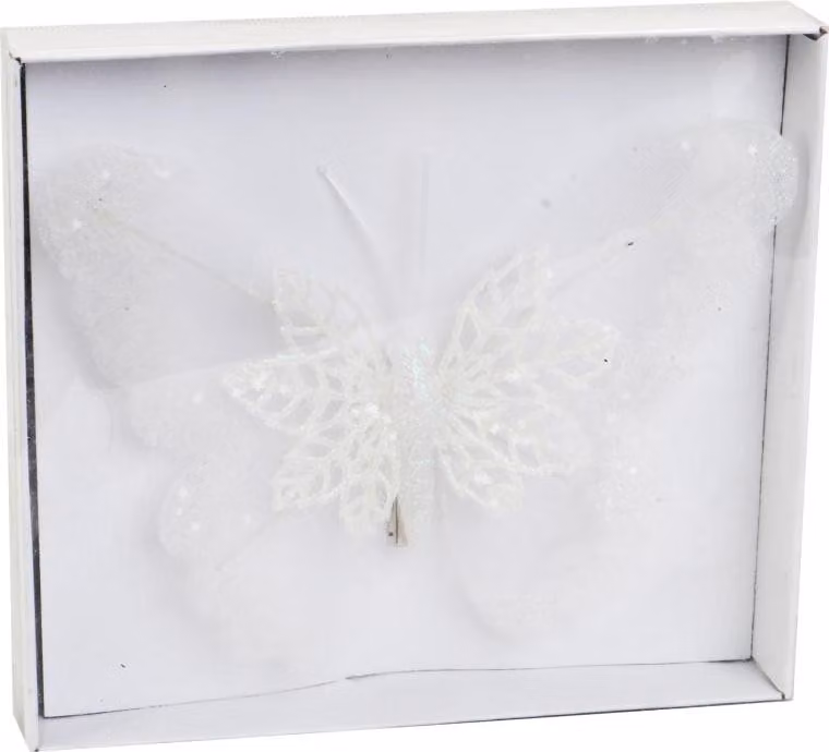 Elegante decorazione a farfalla in broccato sulla fibbia