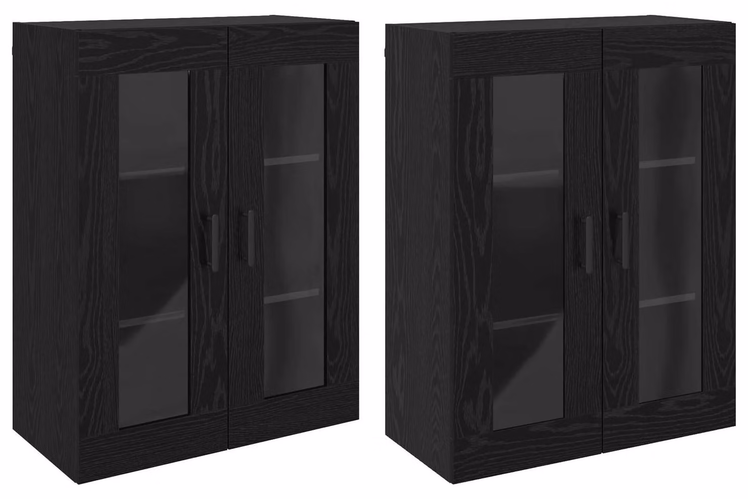 Armadi da Muro 2 pcs Rovere nero 69,5 x 34 x 90 cm