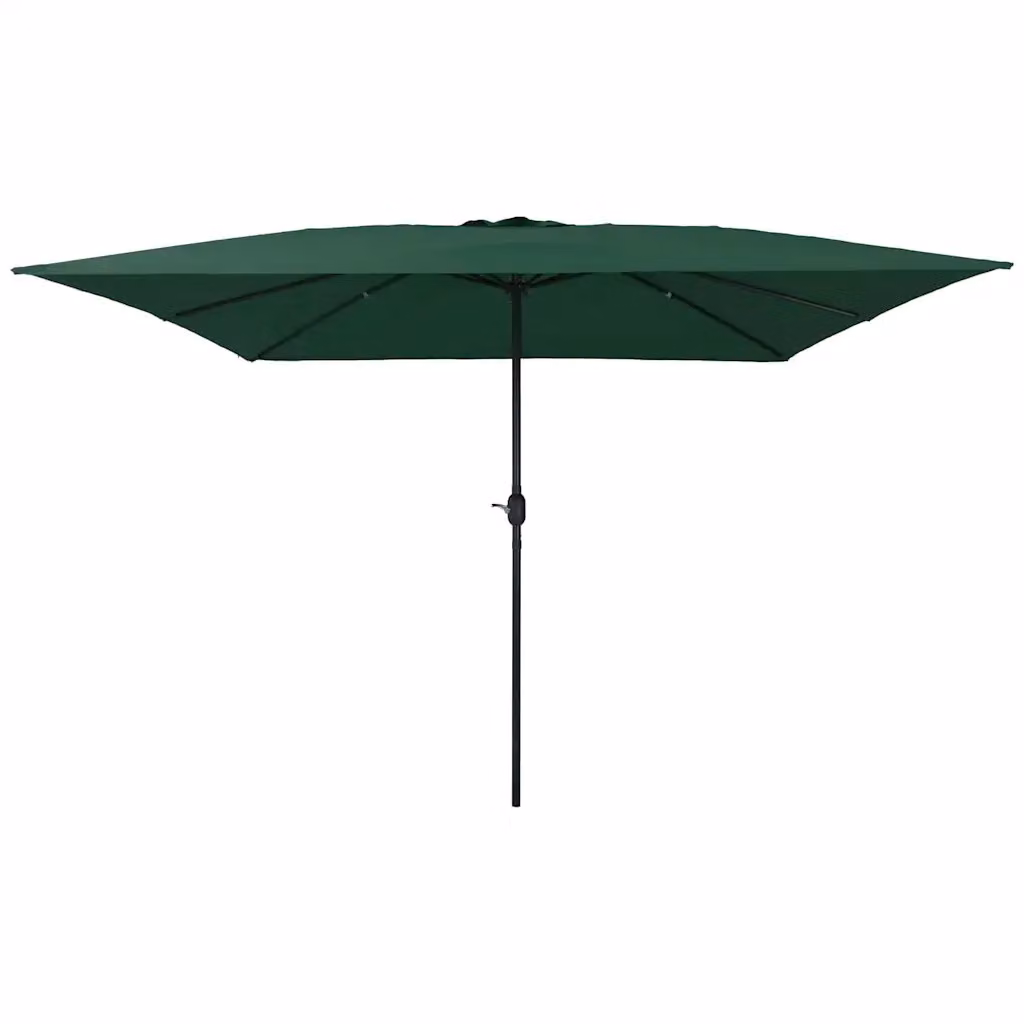 Ombrello da giardino vidaXL Verde in poliestere e acciaio L/P/H: 295 x 295 x 245 cm