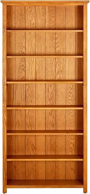 Libreria a 7 Ripiani 90x22,5x200 cm in Massello di Rovere 288475