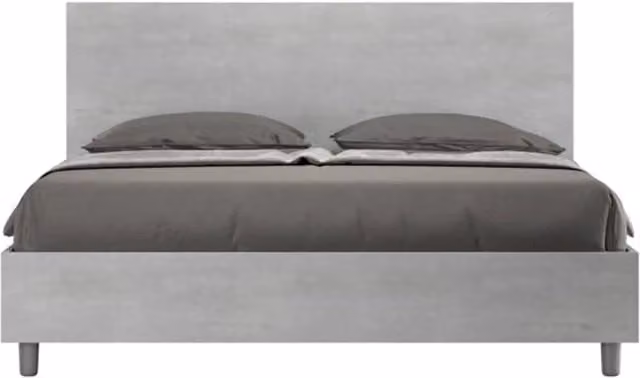 Letto matrimoniale contenitore 160x200 cemento New Egos