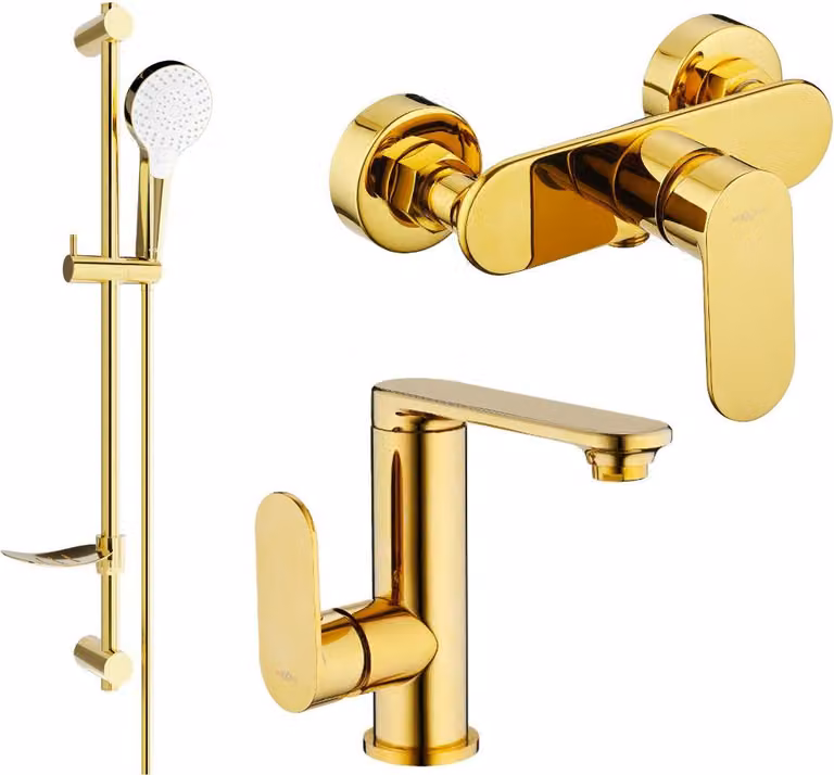 Mexen Milo DF05 set doccia, dorato - 713054DF05-50