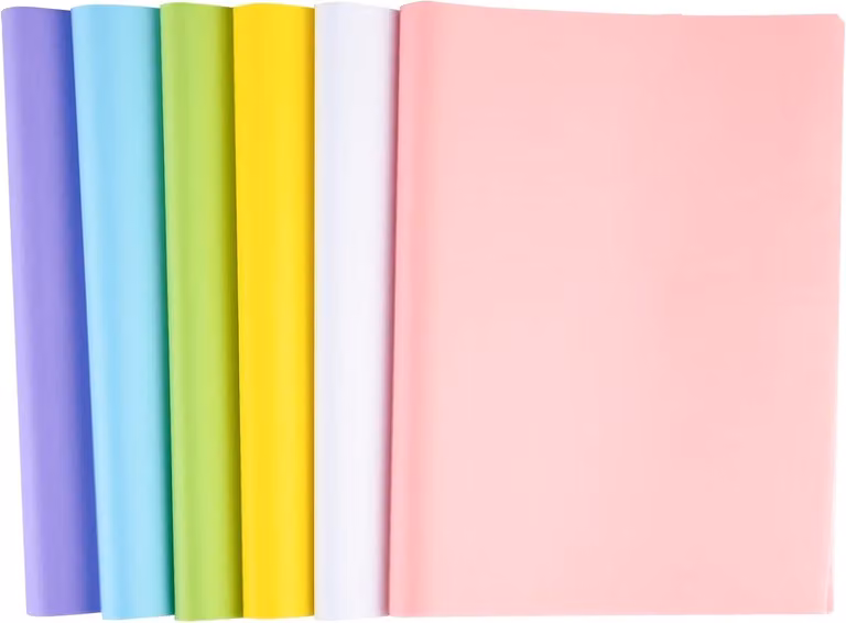 Carta velina colorata, 60 fogli, 50 x 37 cm, ideale per confezioni regalo