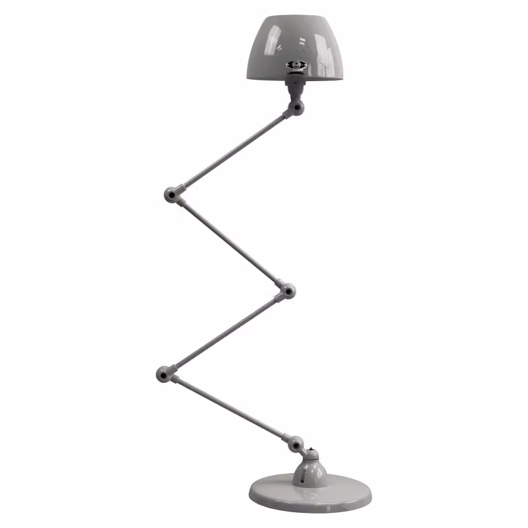 Jieldé Lampada da terra Aicler AIC433, Alluminio / Grigio / Zincato, Soggiorno / Sala da pranzo, Metallo, Industriale, Lampada da terra