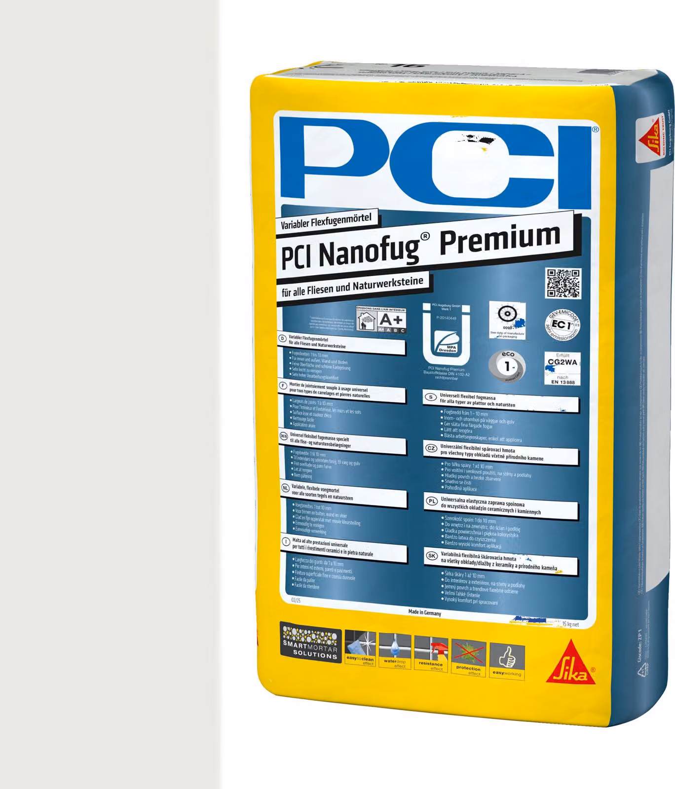 PCI Nanofug Premium 15kg Nr. 16 Silbergrau