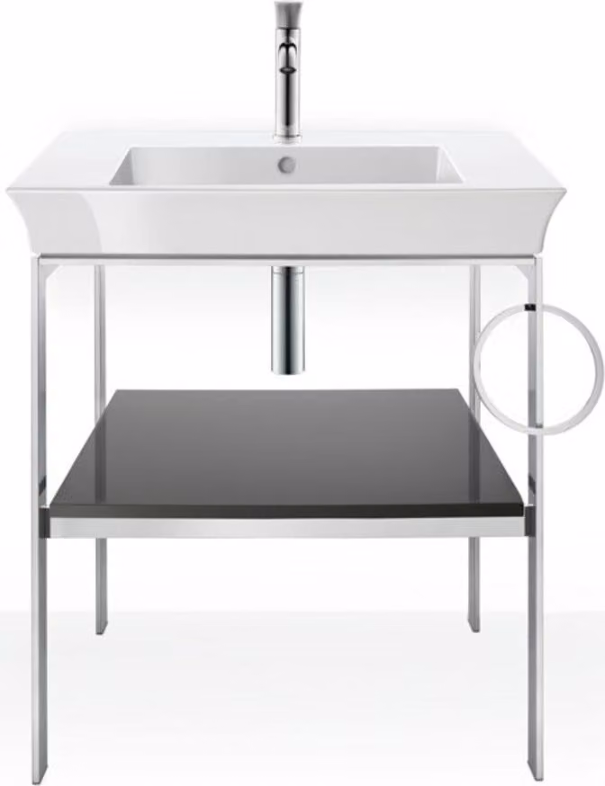 DURAVIT WT4543RH1H1 Consolle in metallo, a pavimento Tulipano bianco