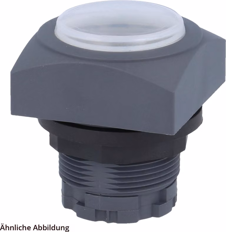 Georg Schlegel Pulsante a membrana illuminabile, quadrato, QUARTEX-R Corsa 6,0 mm - 1 pezzo