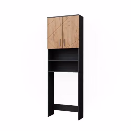 Vicco Mobiletto per lavatrice Irma Rovere dorato/antracite 64x190.5 cm