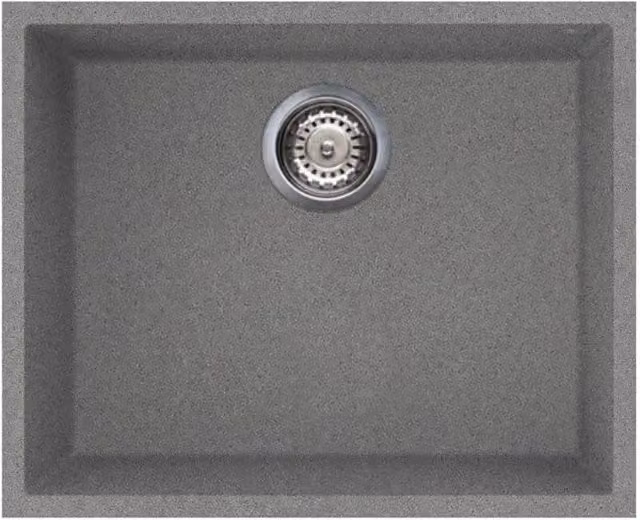 Lavello incasso monovasca sottotop 54x44 Smeg VZUM57TT titanio