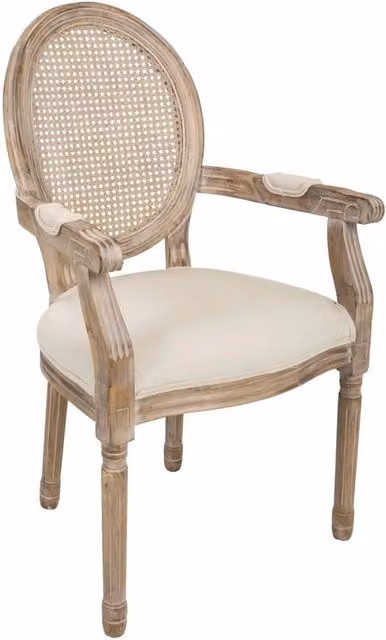 Sedia in legno 55x46x96 beige