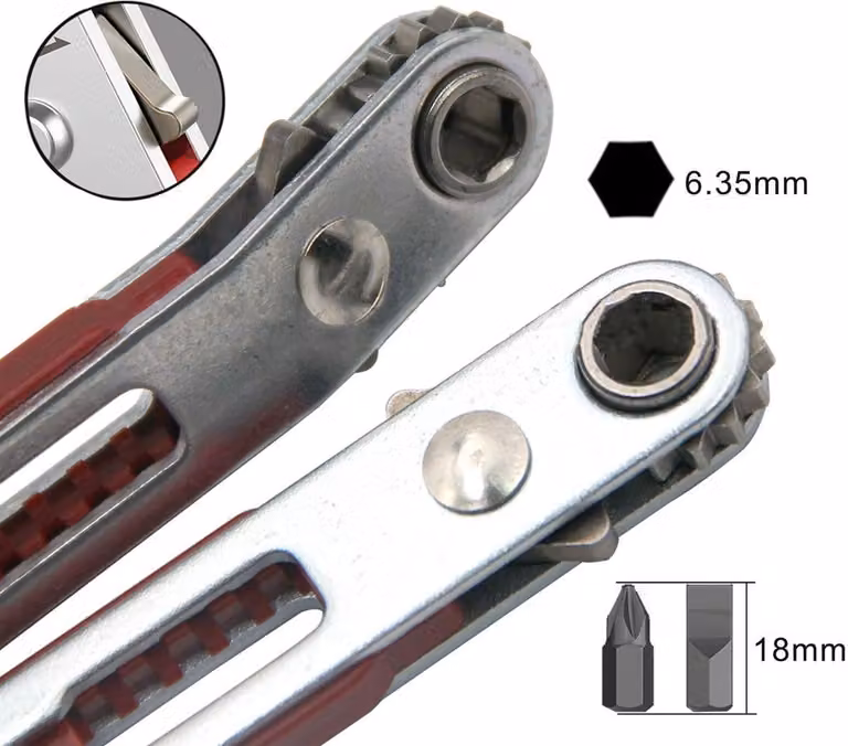 Dailygoods - Set di chiavi a pettine mini - 2 pezzi - Con magnete