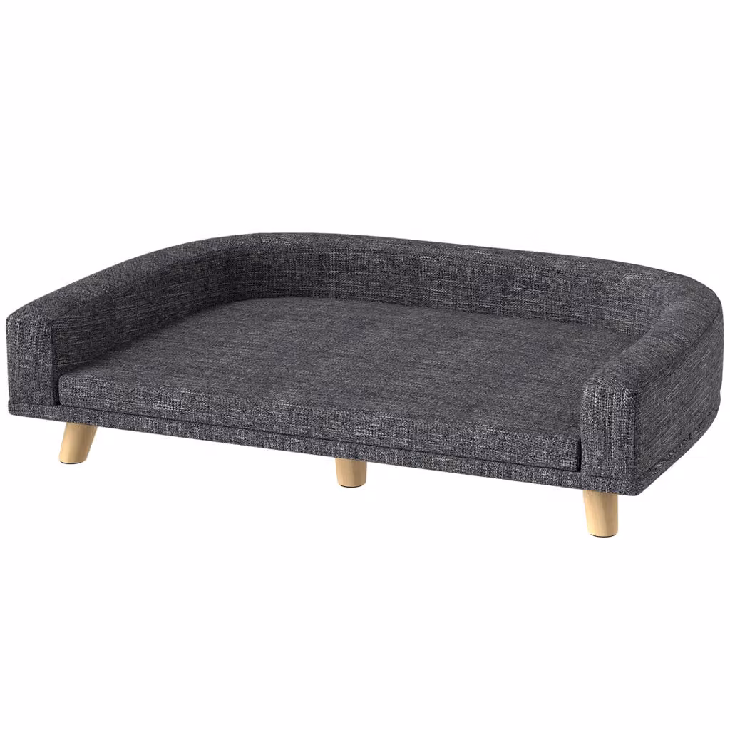Letto per cani grande Minimal con cuscino lavabile grigio scuro L: 98 cm, P: 67 cm, H: 25 cm – 2