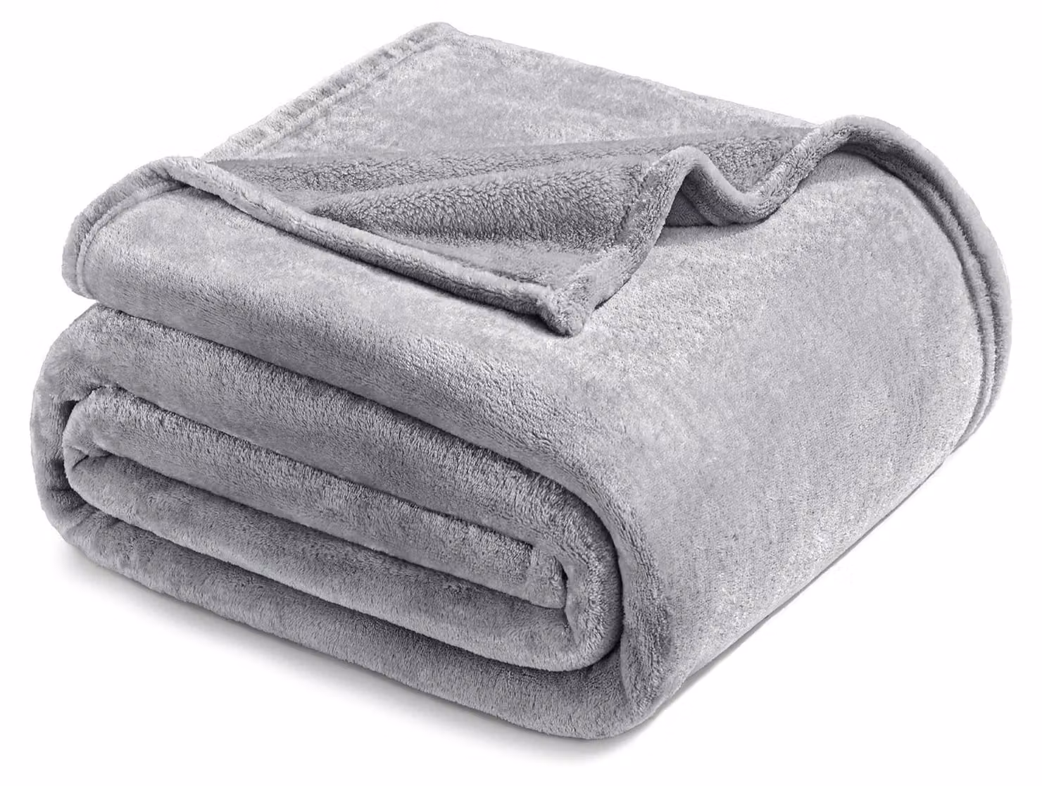 Copripiumino in pile, grigio chiaro, 228 x 228 cm
