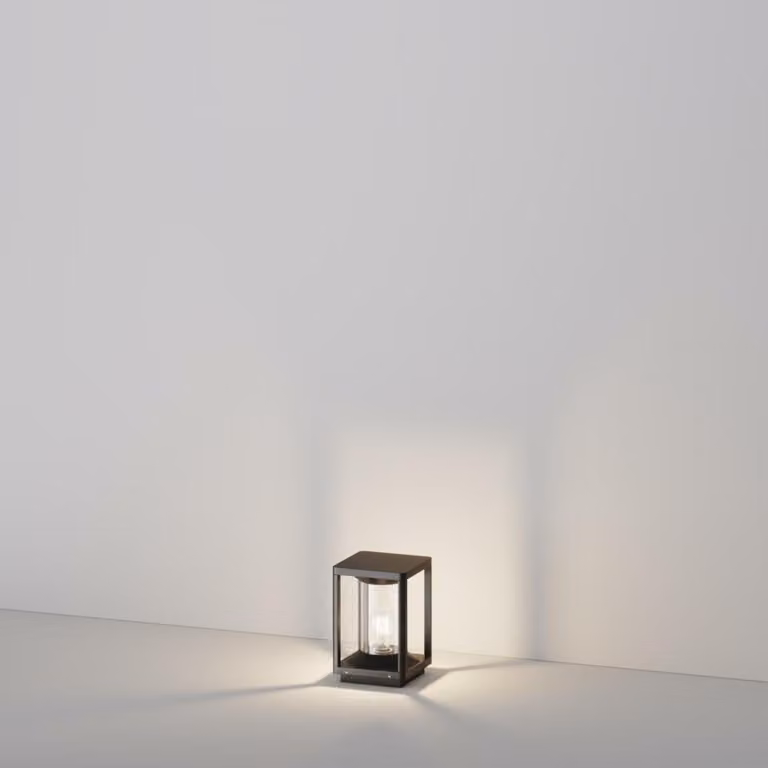 Lampada a zoccolo per esterni grafite E27 15W Cell Maytoni
