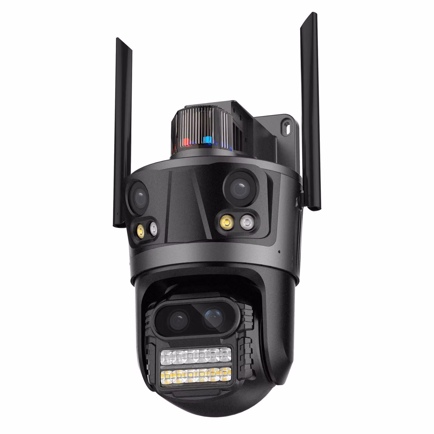 Telecamera RobiCam QuadView, 12MP, telecamera WiFi a 4 obiettivi, tracciamento AI, panoramica 180°
