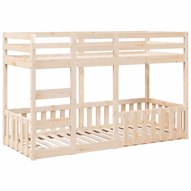 Letto singolo | Letto per adulti | Letto a Castello 75x190 cm in Legno Massello di Pino