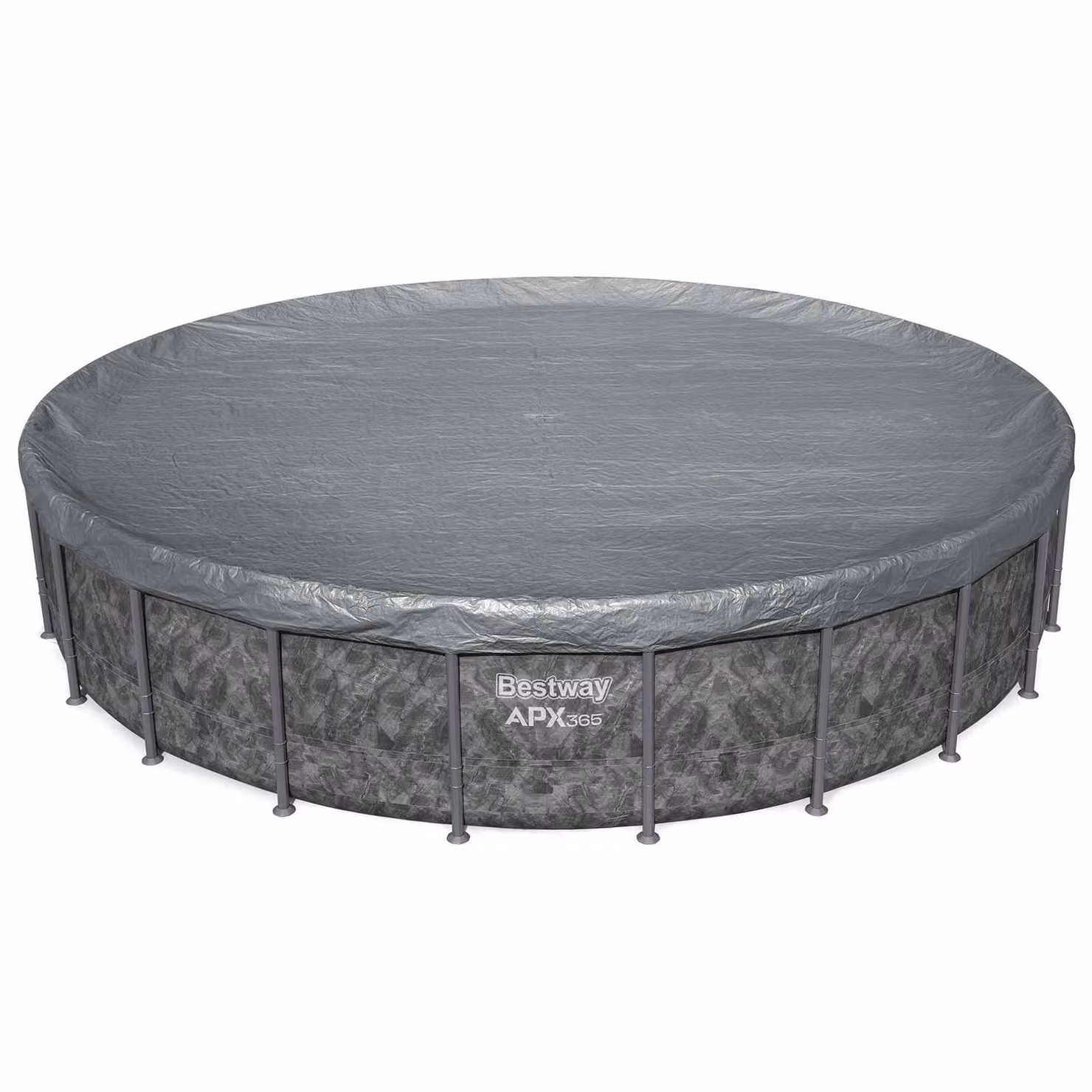Copertura per piscina Bestway rotonda in poliestere grigio Ø 6,71 m