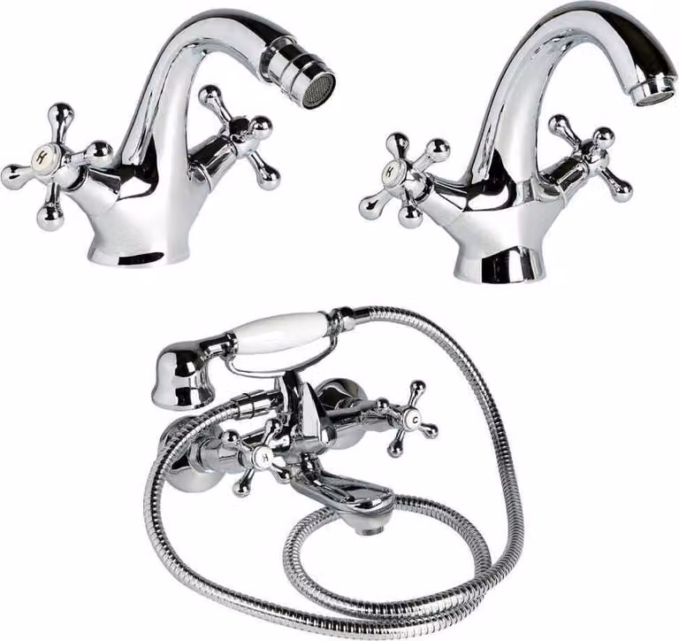 Rubinetti bagno in stile retro' per lavabo bidet e vasca | Narciso
