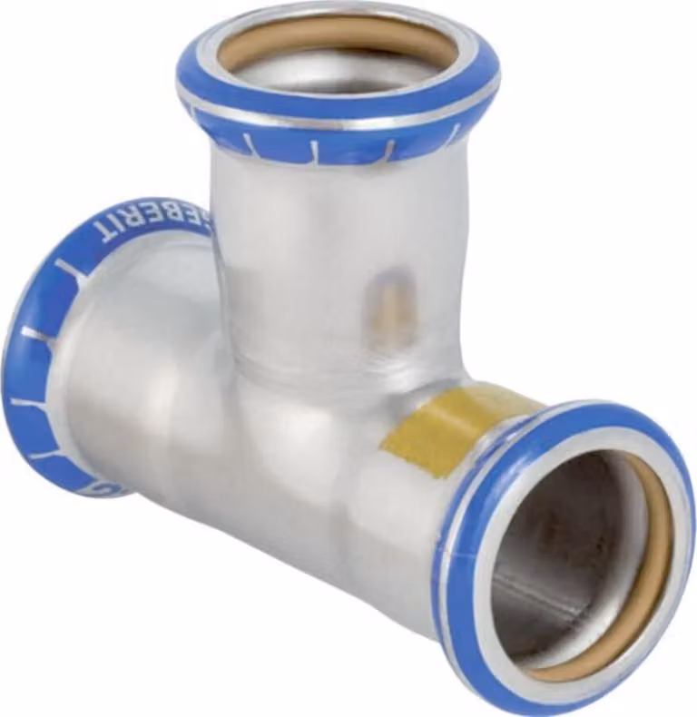 Geberit gas Raccordo a T Mapress d= 15 mm, indifferente, acciaio inox