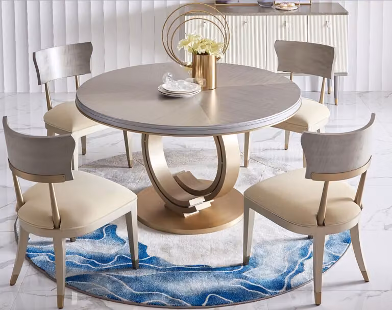 Ess Stuhl Zimmer Set Sitz Garnitur 4x Stühle Modern Polster Lehn Design Holz