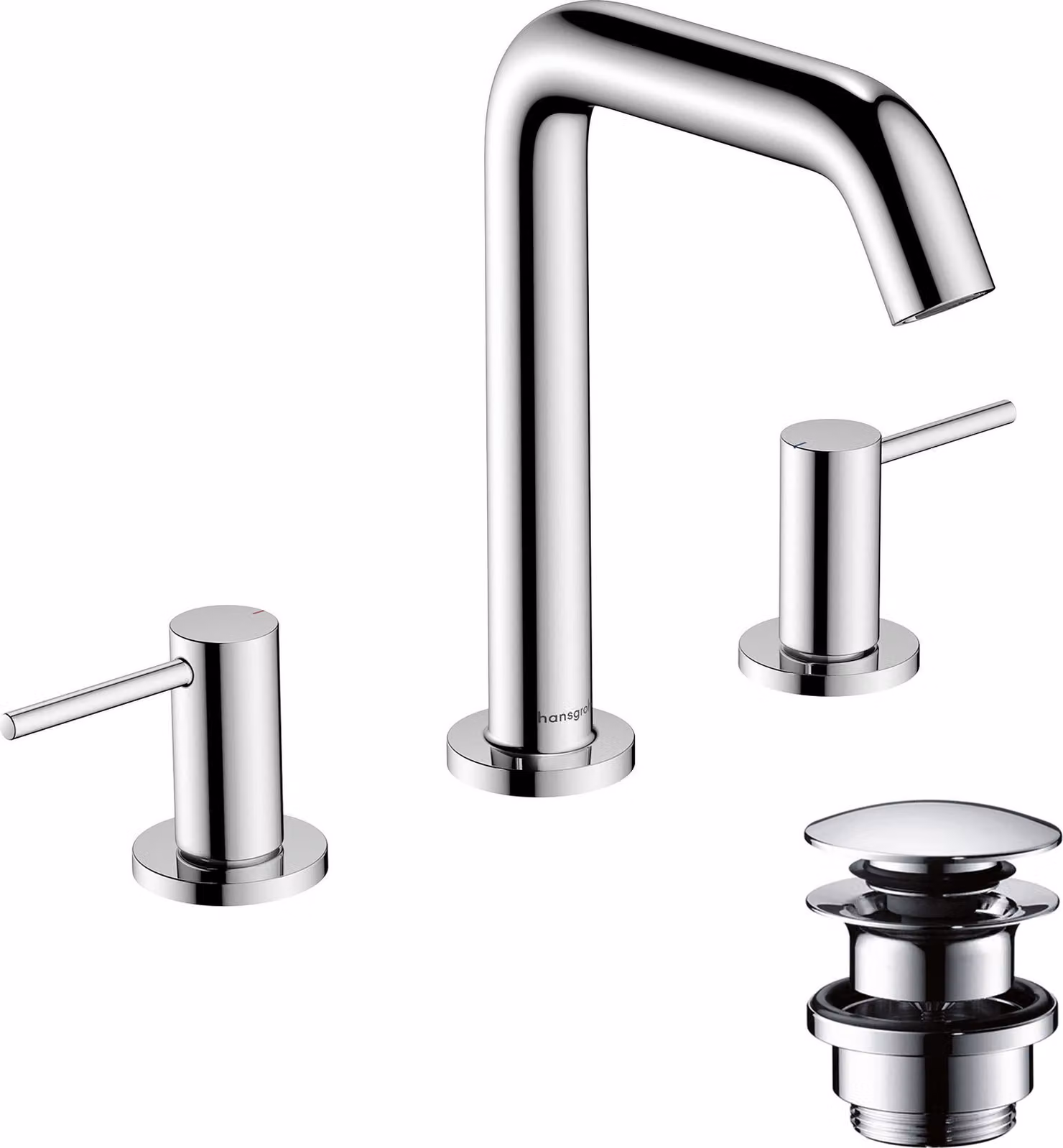hansgrohe Tecturis S robinetterie de lavabo 3 trous 150, portée 139mm, 73330000, 73330000