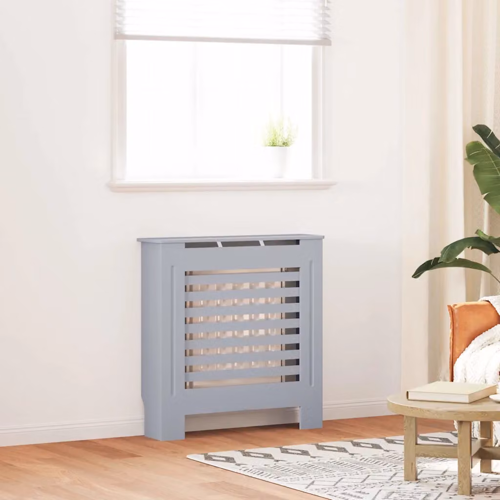 Copertura per radiatore vidaXL in MDF grigio L: 78 cm, H: 81,5 cm, P: 19 cm