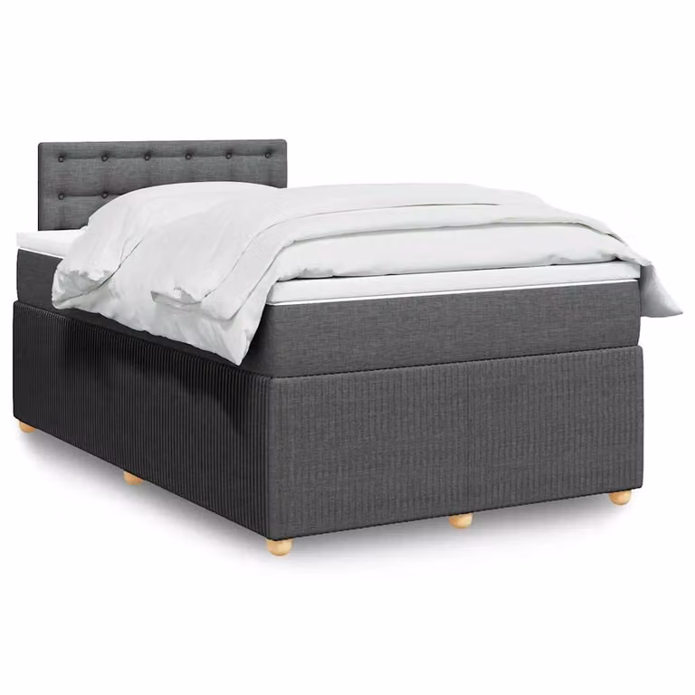 vidaXL Letto Ibrido Moderno con Materasso Grigio e Bianco L/P/H: 120 x 200 x 190 cm