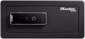 Master Lock LX110BEURHRO Cassaforte Biometrica Grande in Acciaio Nero con Lettore di Impronte Digitali e Chiave di Emergenza L/P/H: 37,0 x 19,5 x 43,0 cm – 1