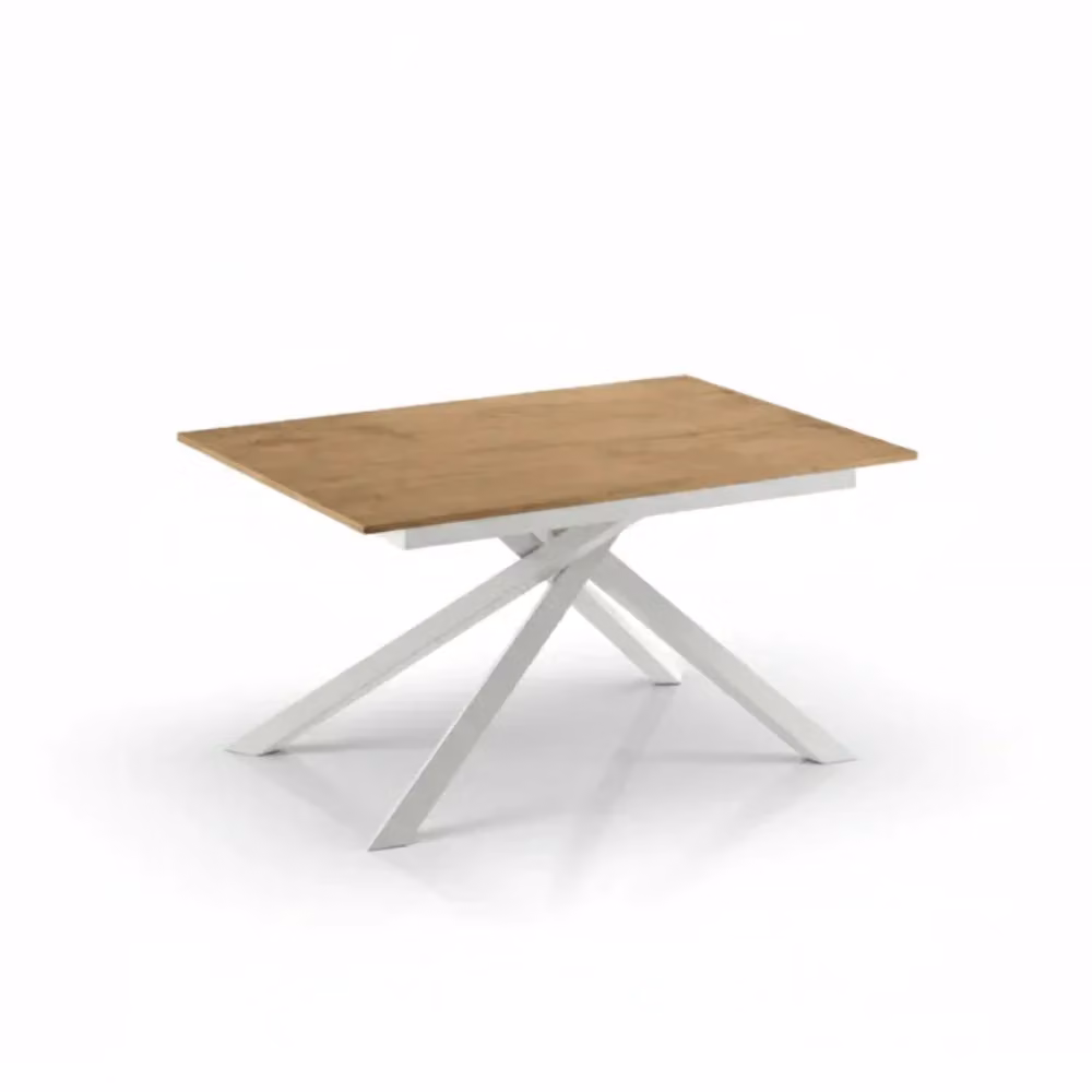 Tavolo da pranzo allungabile Pluto Duzzle effetto rovere naturale, L: 140-190 cm, P: 90 cm, H: 75 cm, fino a 8 posti – 2