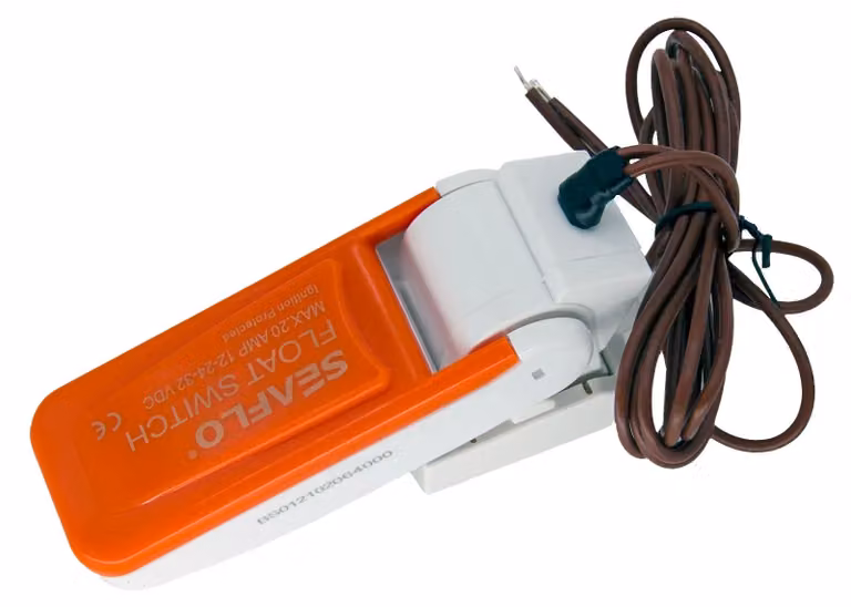 Interruttore a galleggiante per pompa di sentina, compatibile con tensioni da 12 a 32 V, funzionamento automatico, 20 A, adatto per pompe sommergibili utilizzate in imbarcazioni