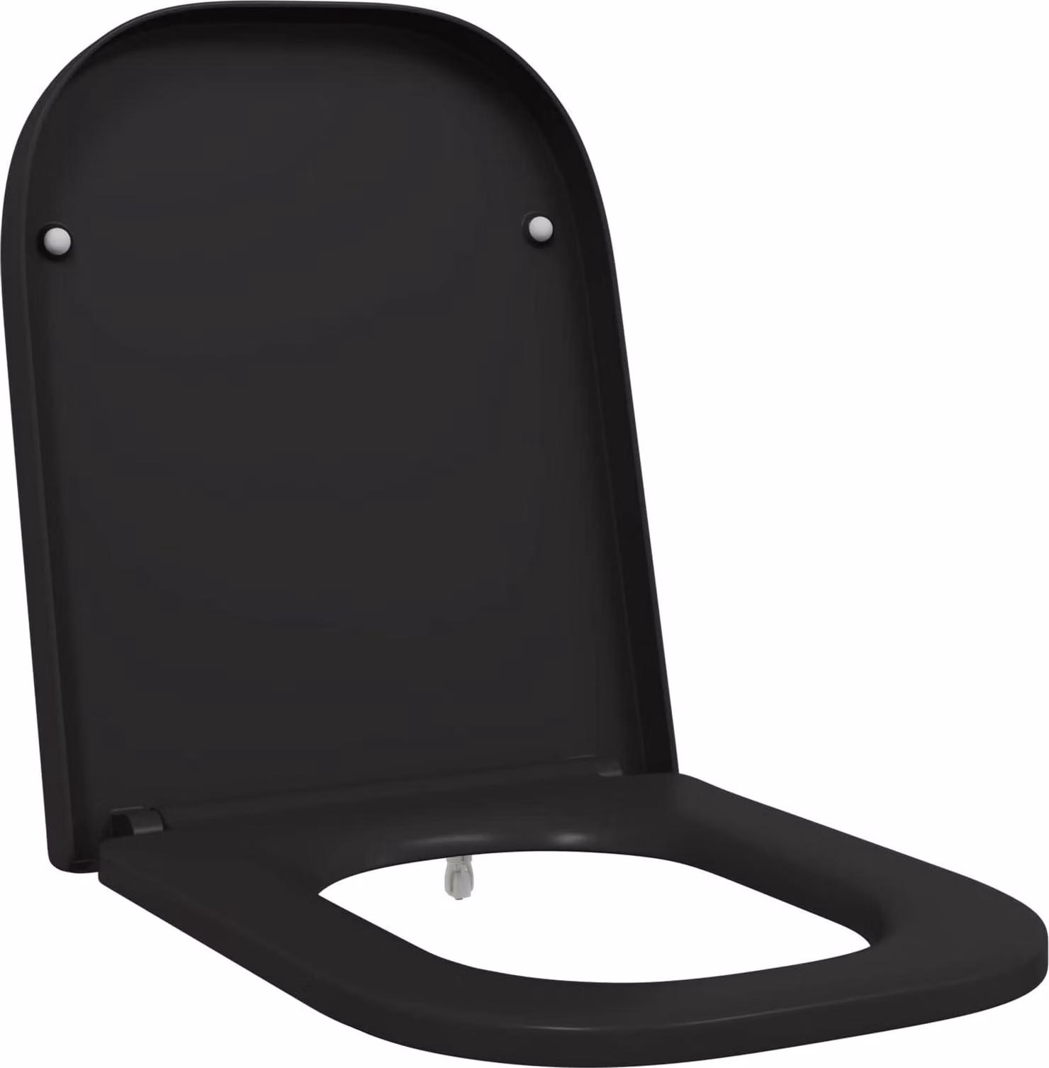 Sedile del WC Nero 47,5 x 35 x 3,6 cm Duroplast