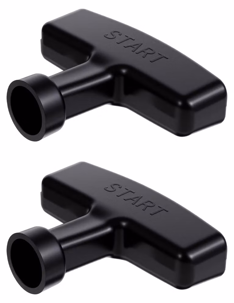 Impugnatura avviamento a strappo - Nero - Set da 2 - Ricambio per tosaerba decespugliatore motosega