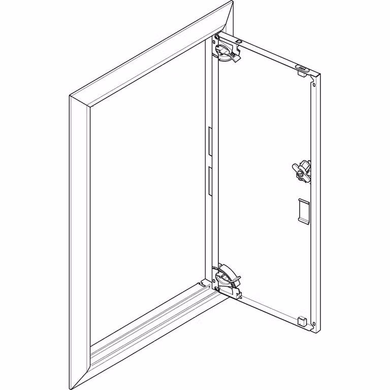 Cornice ABN + porta cieca 1x5 per centralina di distribuzione da incasso, a 1 fila GBRU15T