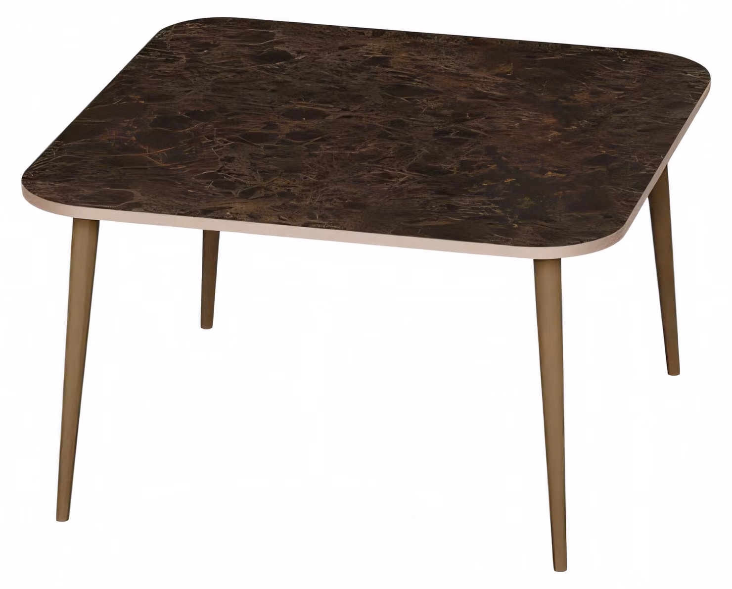 Couchtisch aus Holz in Braun modern eleganter Wohnzimmertisch