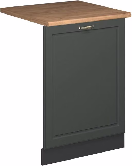 Pannello frontale per lavastoviglie da incasso Vicco Fame-Line Verde-oro rustico/Antracite, Larghezza: 60 cm