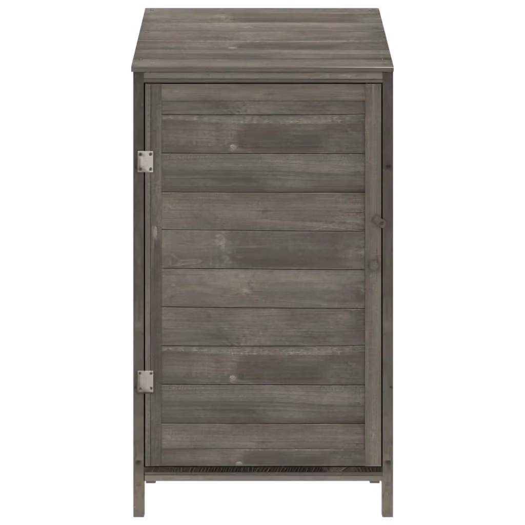 Casetta da giardino in legno massello di abete color antracite L: 55 cm, P: 52 cm, H: 112 cm – 2
