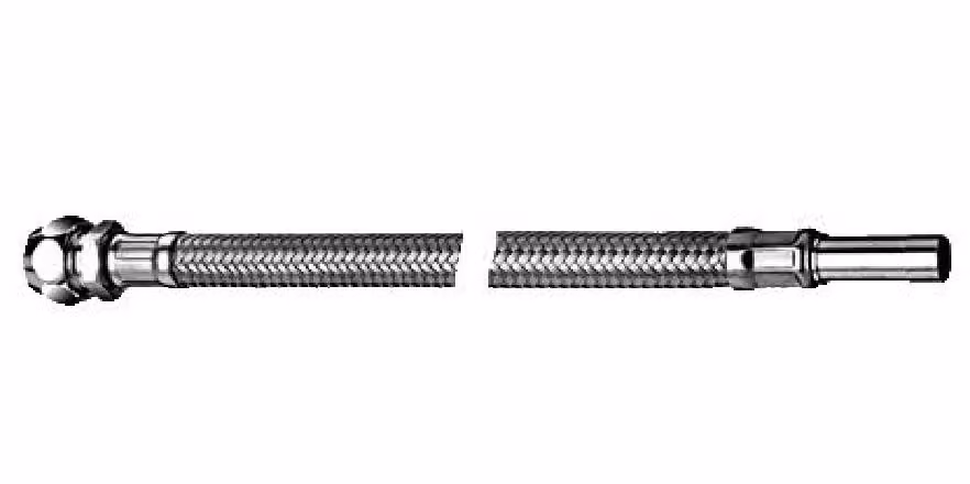 Tubo flessibile Schell clean-fix S FLEX 3/8" x 10 mm, raccordo Ø 10 mm 400 mm, cromo