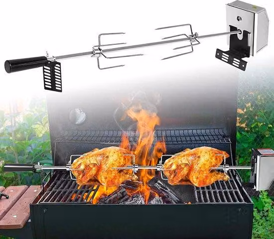 Set completo di accessori per barbecue in acciaio inossidabile.