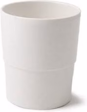 Bicchiere da campeggio impilabile Melplast in melamina bianco 200 ml
