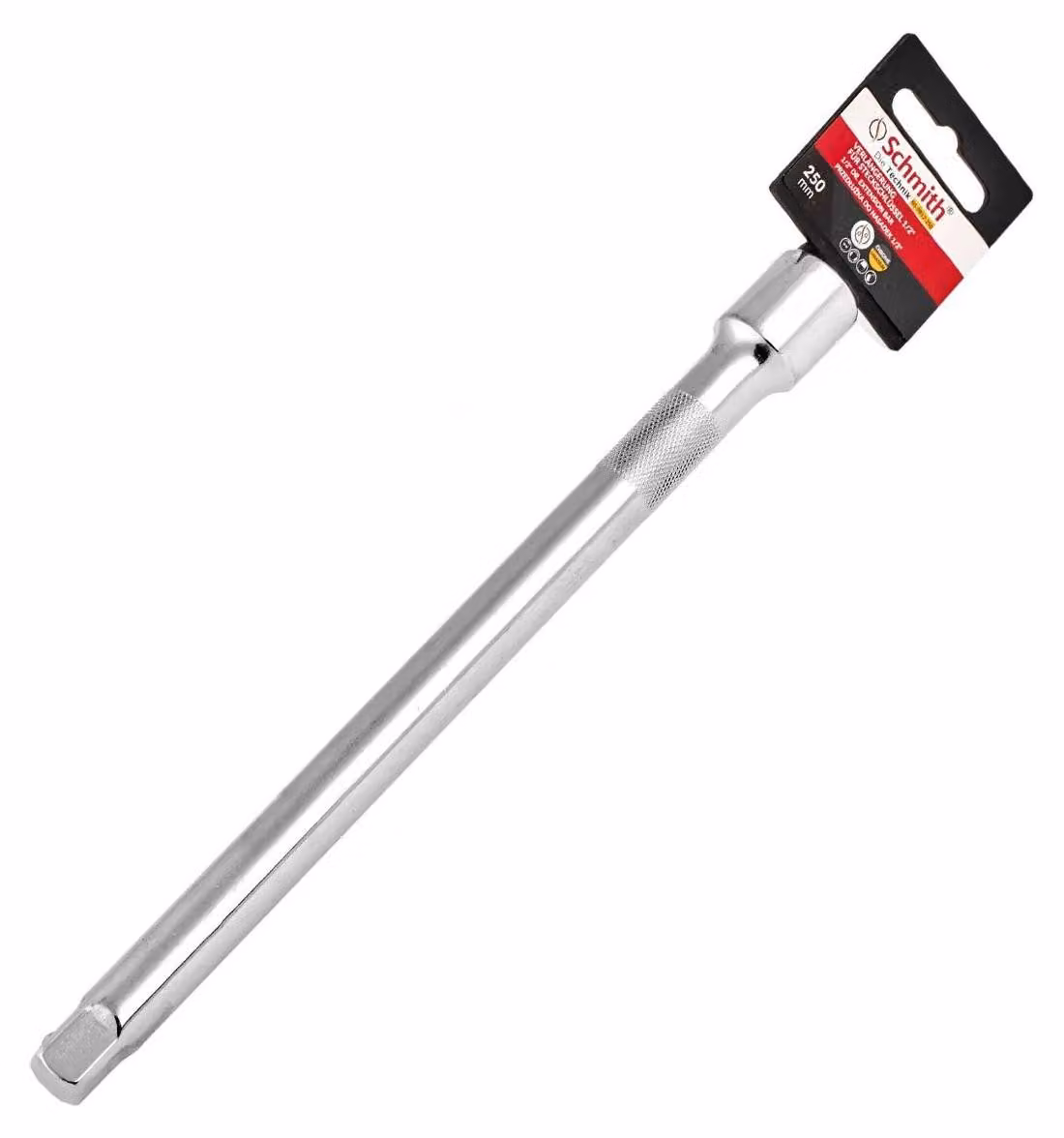 Prolunga per chiave a bussola Schmith, 3/4", 100 mm, serie PRO, in acciaio CrV. Accessorio per chiavi a bussola, chiavi a cricchetto, bussole e utensili per officina. Adattatore per inserti per chiavi a bussola